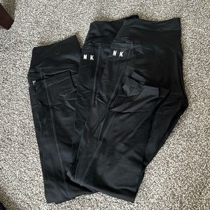 3 Victoria Secret Pink Leggings with Pockets